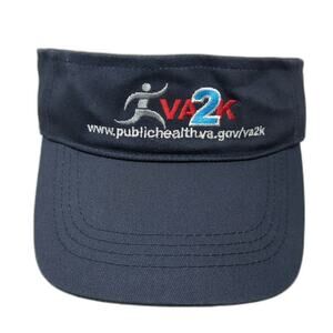 HitWear Visor Blue One Size VA2K Public Health Veteran Affairs Running Hat